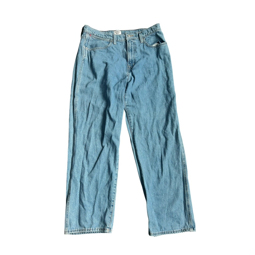 Sunday Best Aritzia High Rise Straight Leg Jeans 100% Cotton Light Wash Women 30